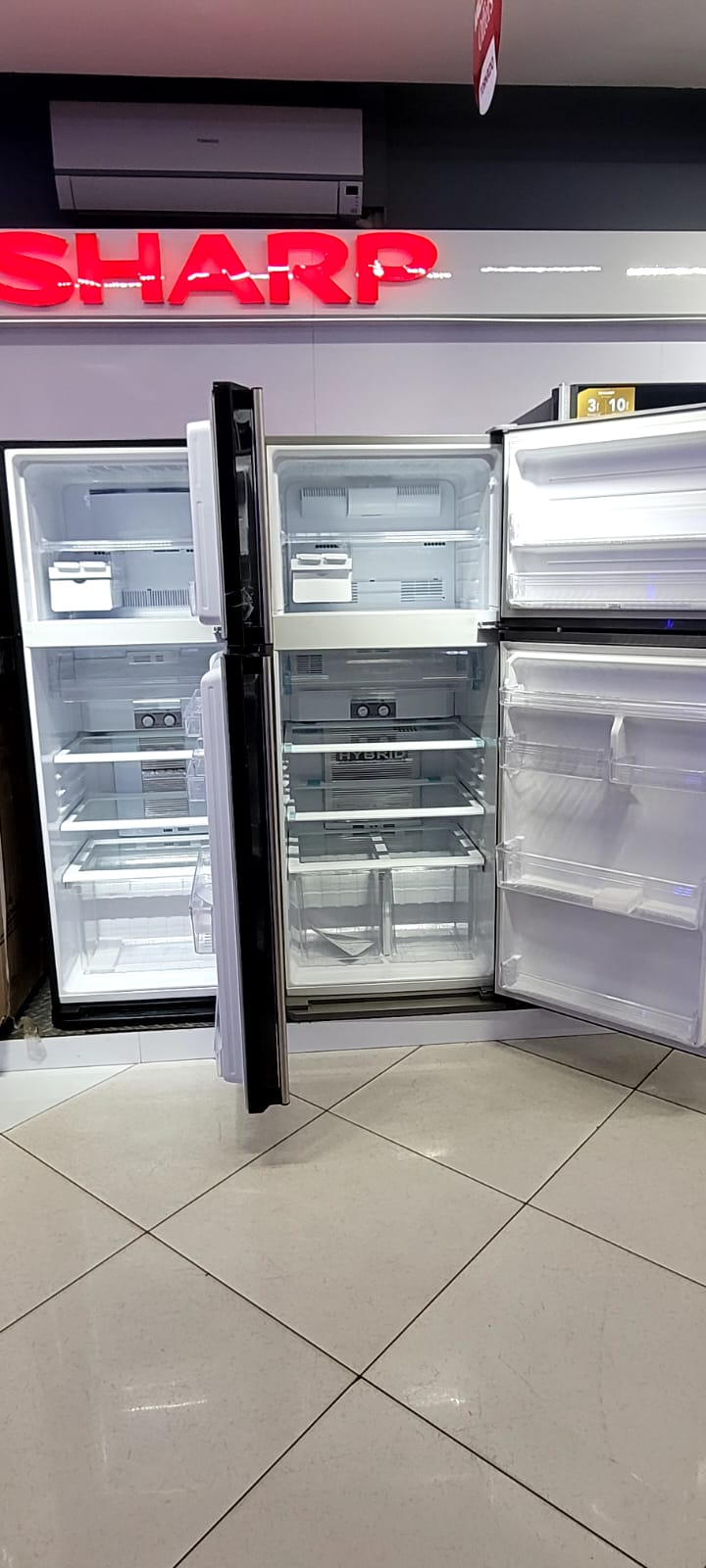 Sharp fridges 396 litres double door refrigerator